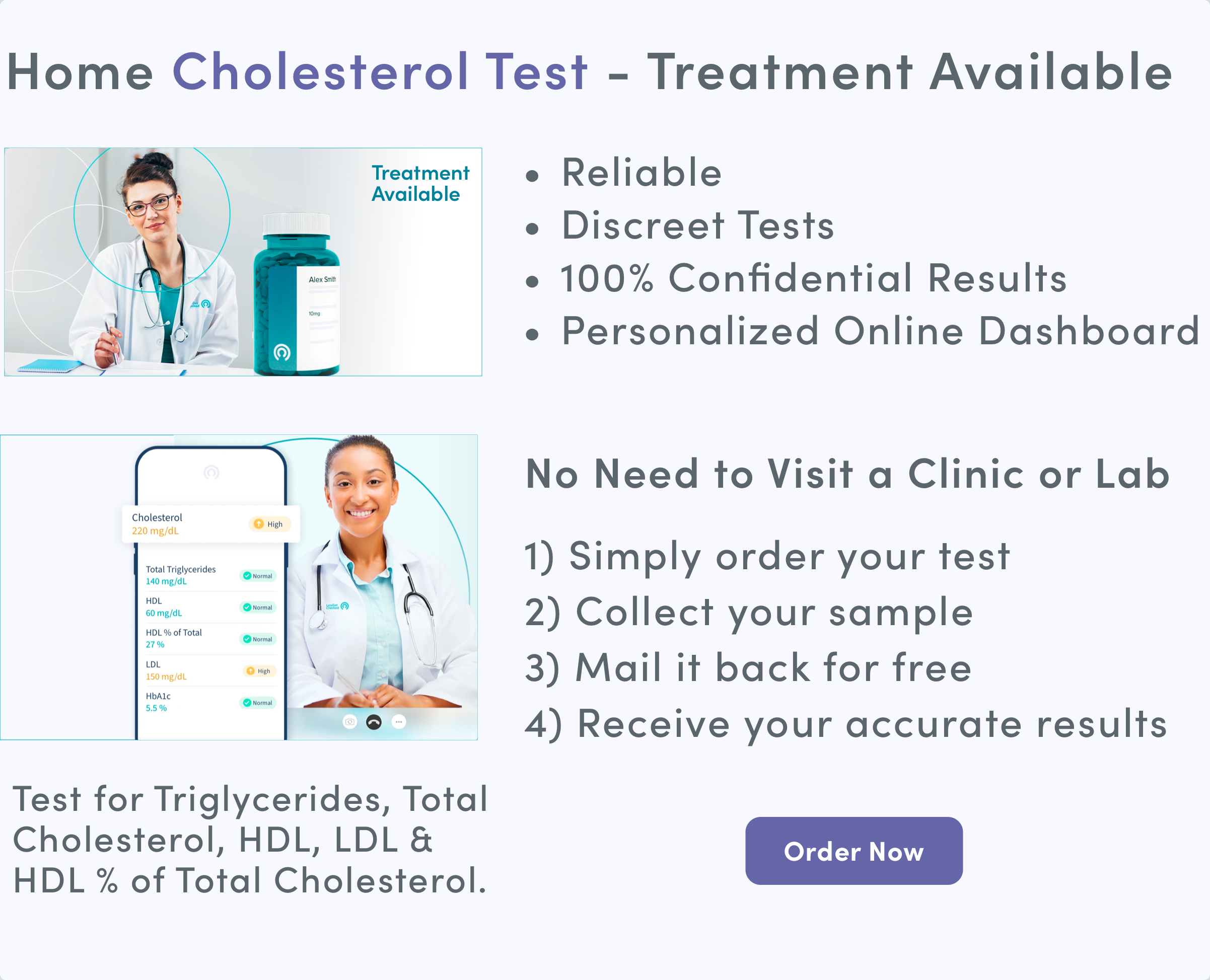 Cholesterol Test with Treatment Available